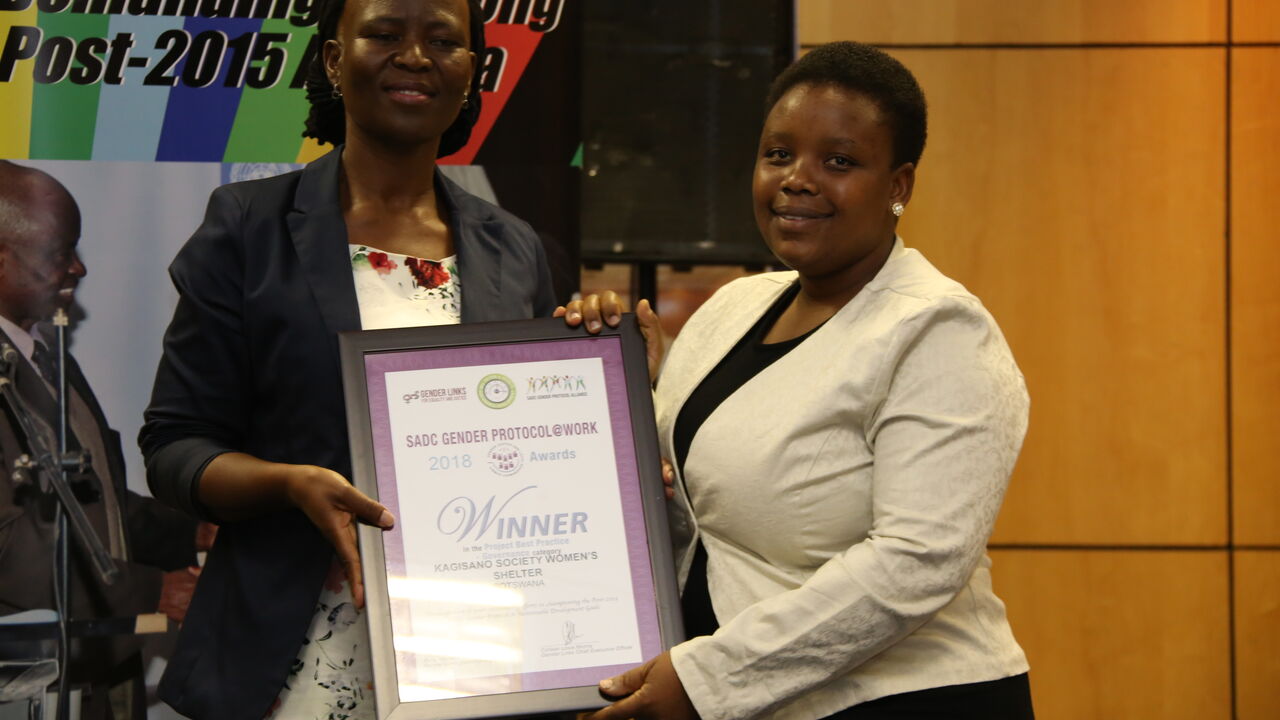Kagisano Womens Shelter Winner of GBV category